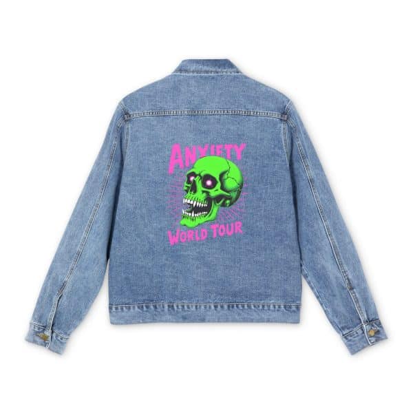 Anxiety World Tour Men's Denim Jacket - Image 2
