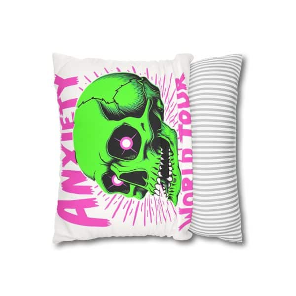 Anxiety World Tour Faux Suede Square Pillowcase - Image 4