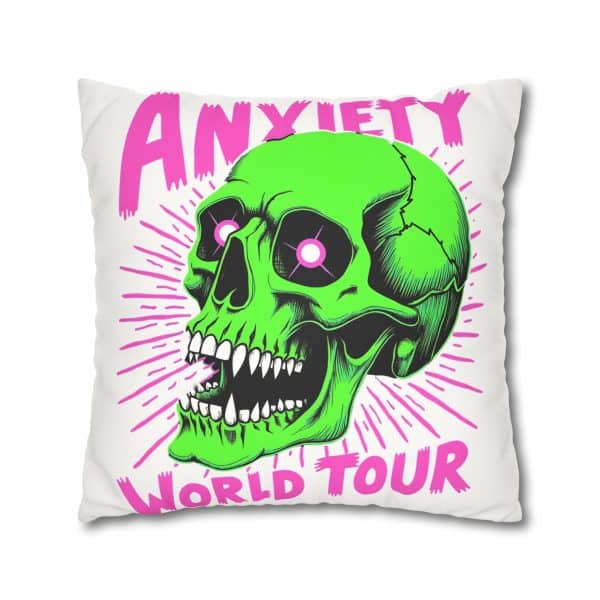 Anxiety World Tour Faux Suede Square Pillowcase - Image 15
