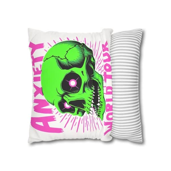 Anxiety World Tour Faux Suede Square Pillowcase - Image 8