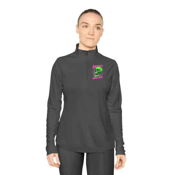 Anxiety World Tour Ladies Quarter-Zip Pullover - Image 6