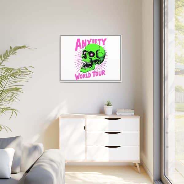Anxiety World Tour Matte Canvas, Framed (Multi-color) - Image 127