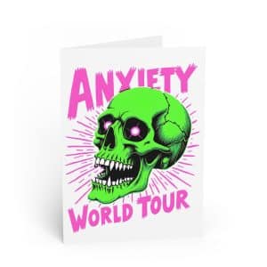 Anxiety World Tour Greeting Cards
