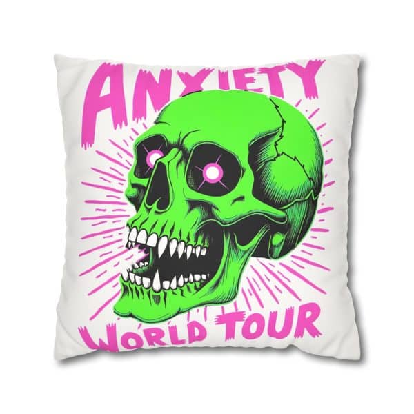 Anxiety World Tour Faux Suede Square Pillowcase - Image 13