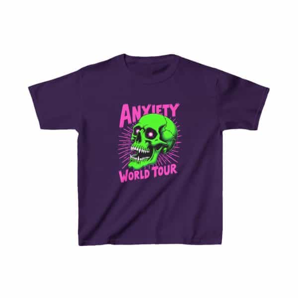 Anxiety World Tour Kids Heavy Cotton™ Tee - Image 13
