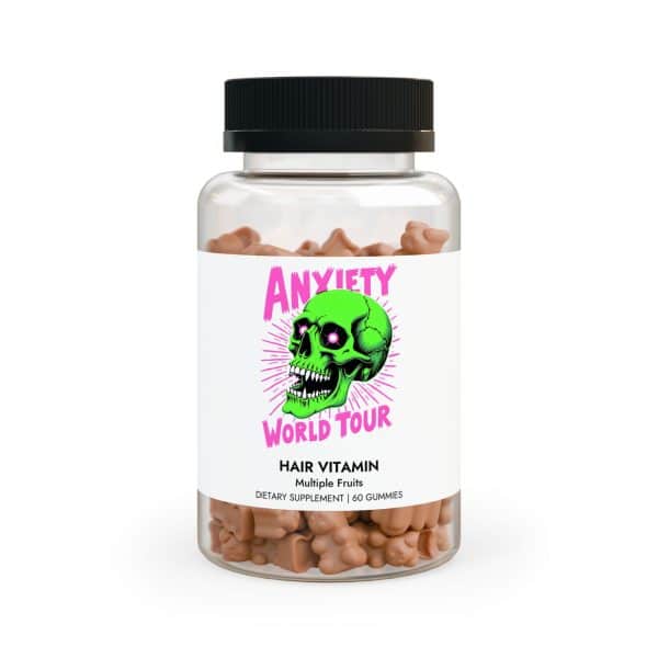 Anxiety World Tour Hair Vitamin Gummies (60 Gummies)