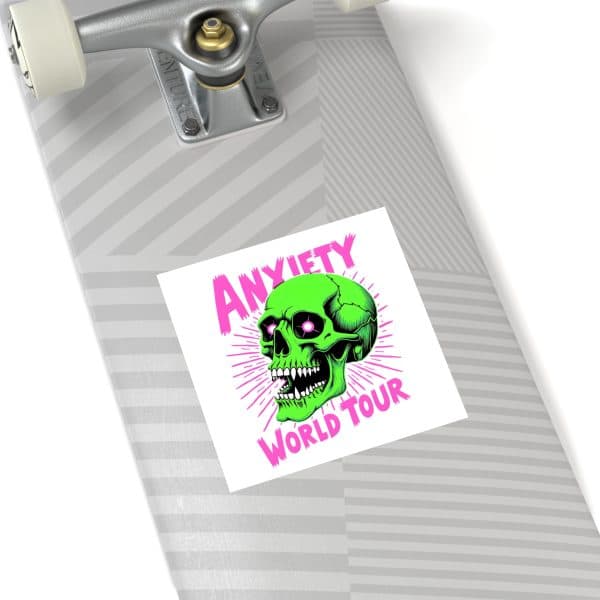 Anxiety World Tour Laminate Stickers, Square - Image 40