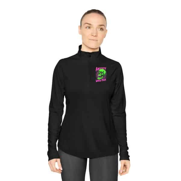 Anxiety World Tour Ladies Quarter-Zip Pullover - Image 9