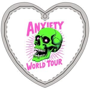 Anxiety World Tour Crystal Glass Ornament