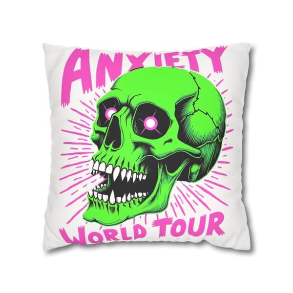 Anxiety World Tour Faux Suede Square Pillowcase - Image 9