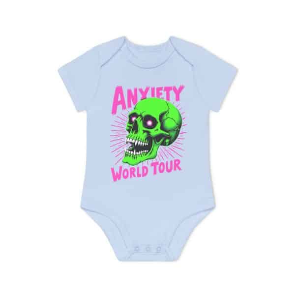 Anxiety World Tour Baby Organic Short Sleeve Bodysuit - Image 10