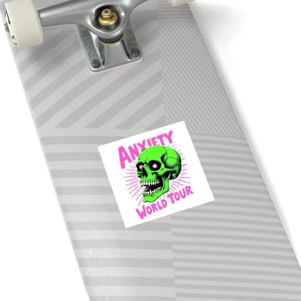 Anxiety World Tour Laminate Stickers, Square - Image 24