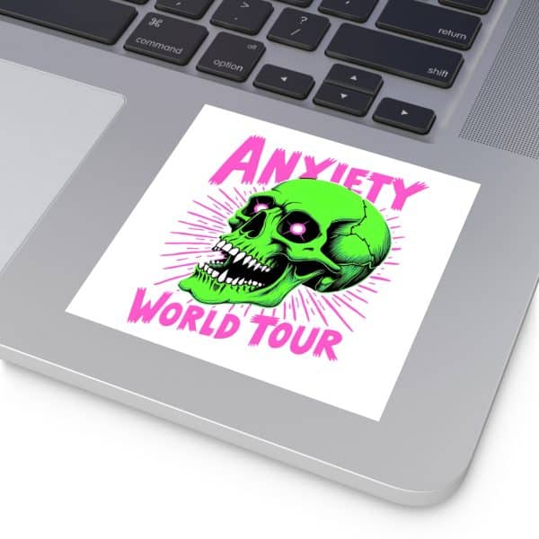 Anxiety World Tour Laminate Stickers, Square - Image 27
