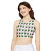 Anxiety World Tour Fully Lined, Padded Sports Bra (AOP) - Image 3