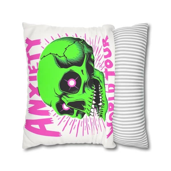 Anxiety World Tour Faux Suede Square Pillowcase - Image 14