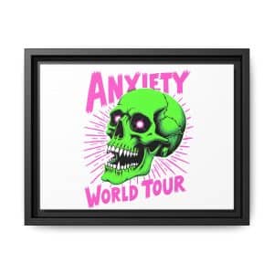 Anxiety World Tour Matte Canvas, Framed (Multi-color)