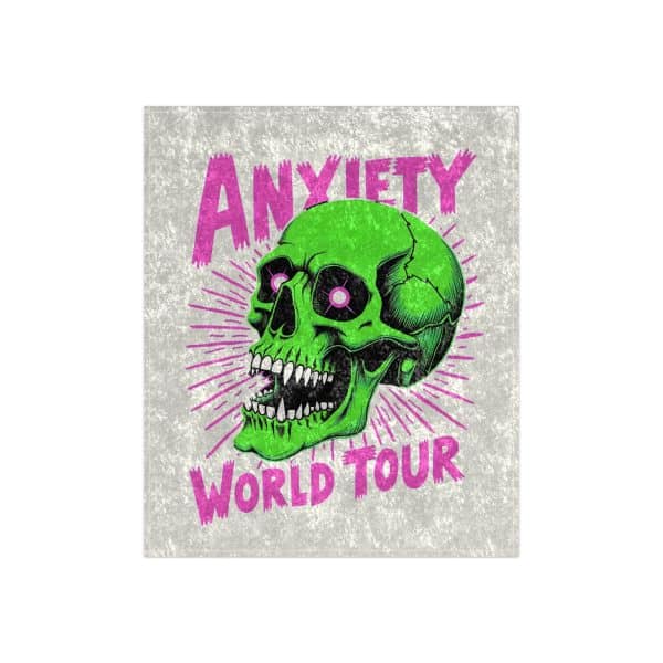 Anxiety World Tour Crushed Velvet Blanket