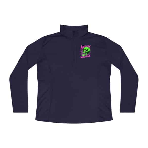 Anxiety World Tour Ladies Quarter-Zip Pullover - Image 19