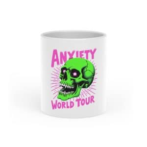 Anxiety World Tour Heart-Shaped Mug