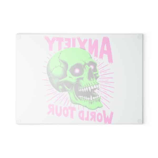 Anxiety World Tour Glass Cutting Board - Image 2