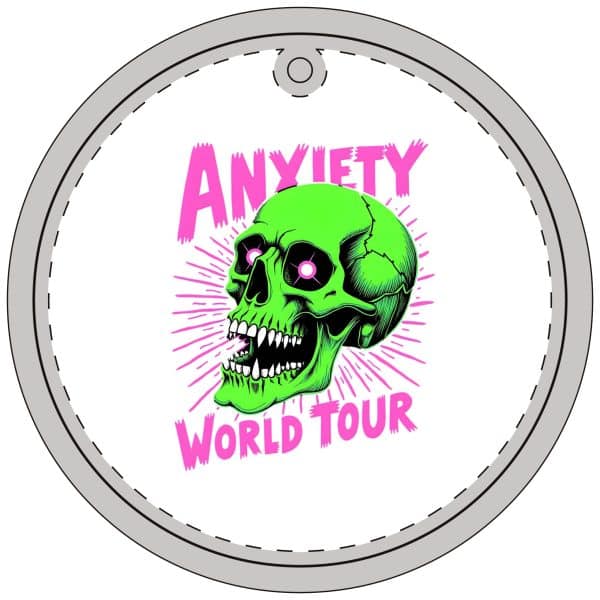 Anxiety World Tour Crystal Glass Ornament - Image 2
