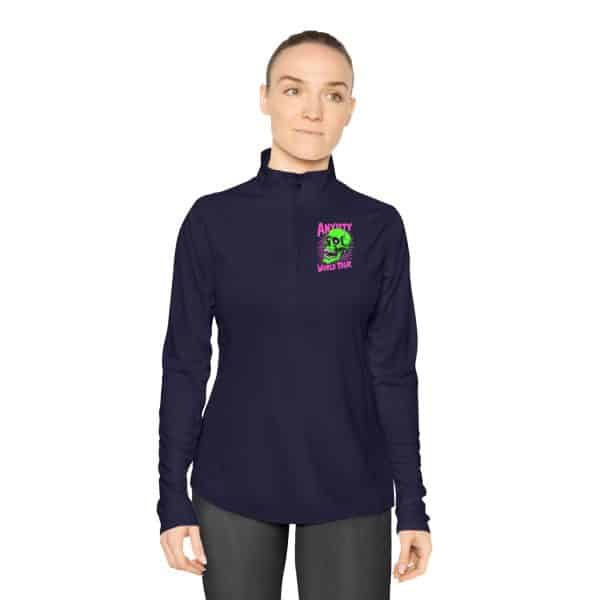 Anxiety World Tour Ladies Quarter-Zip Pullover - Image 21