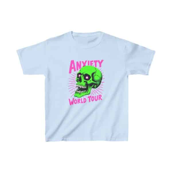 Anxiety World Tour Kids Heavy Cotton™ Tee - Image 7