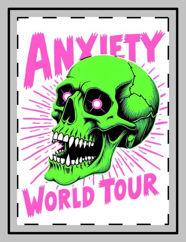 Anxiety World Tour Custom Shape Magnets - Image 3