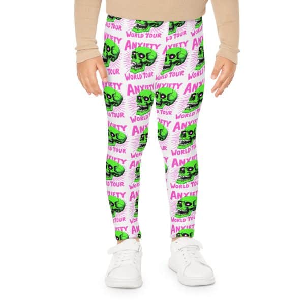 Anxiety World Tour Kids Leggings (AOP) - Image 3