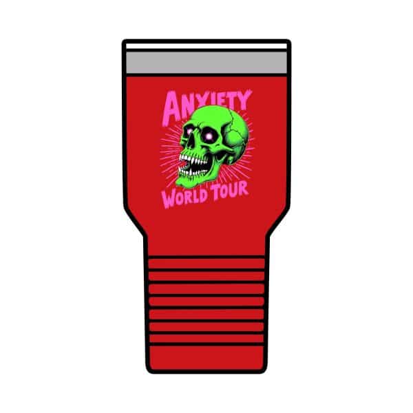 Anxiety World Tour Insulated Tumbler, 30oz - Image 3