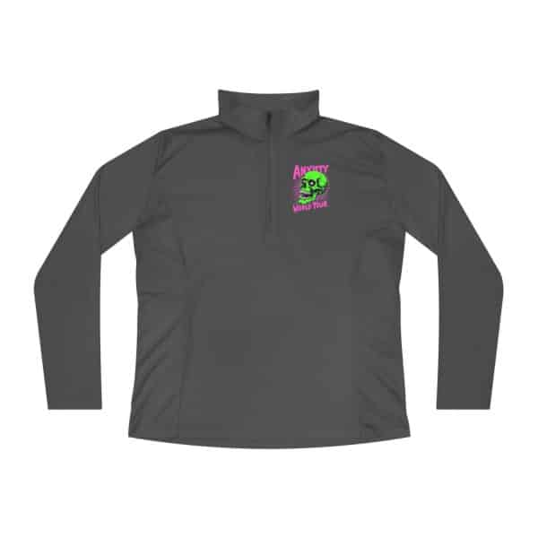 Anxiety World Tour Ladies Quarter-Zip Pullover - Image 4