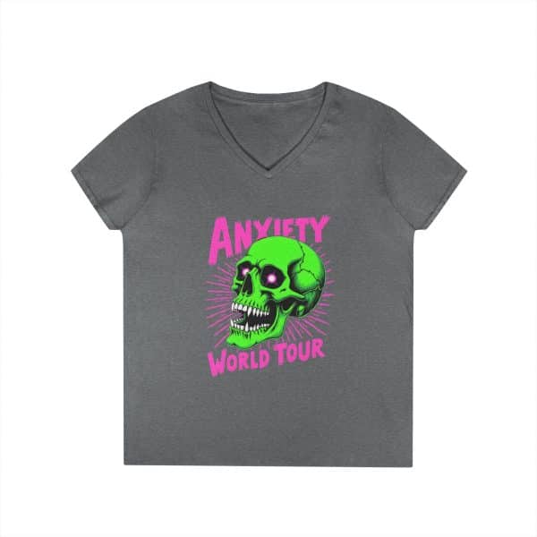 Anxiety World Tour Ladies' V-Neck T-Shirt - Image 13