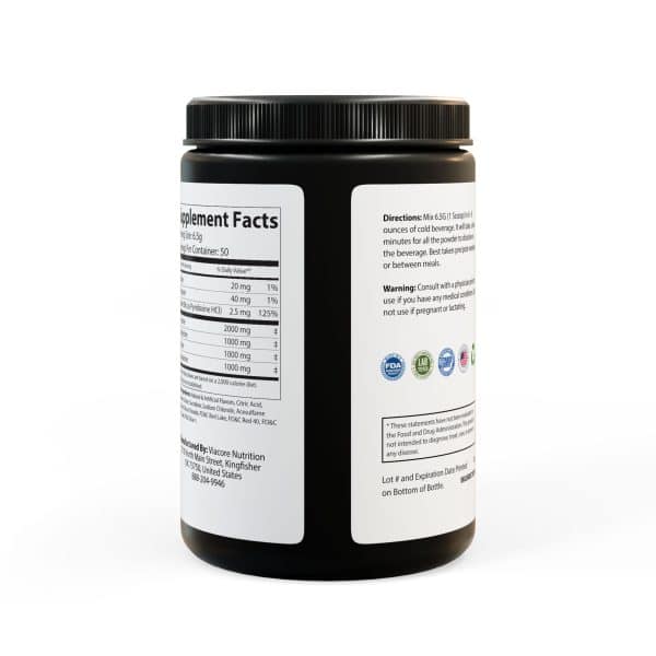 Anxiety World Tour BCAA Supplement, Grape (325g, 11.46oz, 50 servings) - Image 4