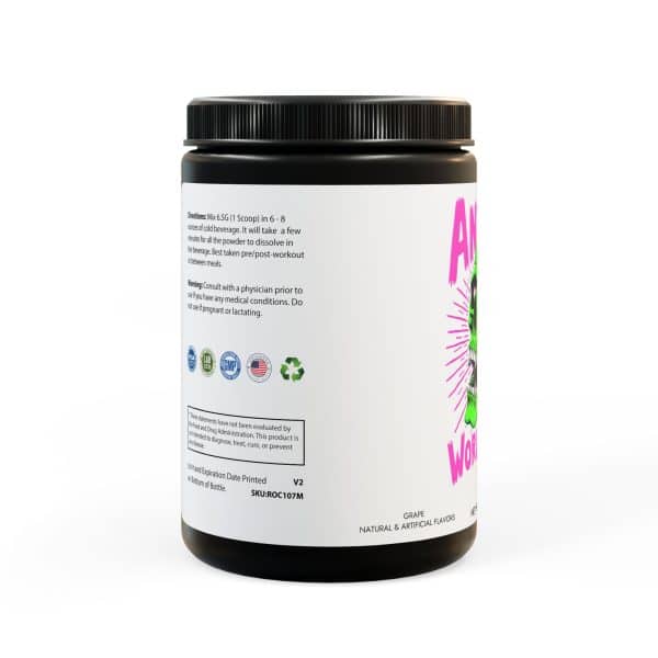 Anxiety World Tour BCAA Supplement, Grape (325g, 11.46oz, 50 servings) - Image 2