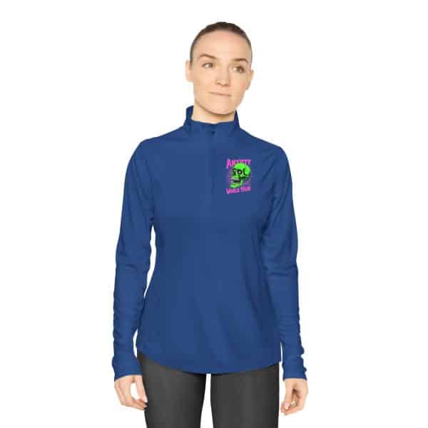 Anxiety World Tour Ladies Quarter-Zip Pullover - Image 18