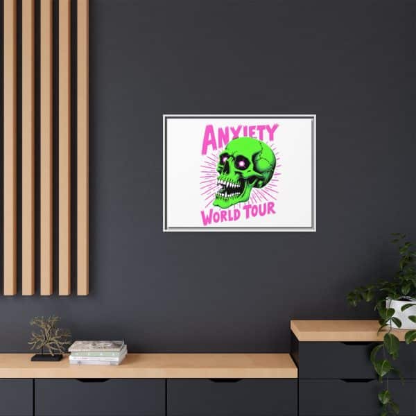 Anxiety World Tour Matte Canvas, Framed (Multi-color) - Image 112