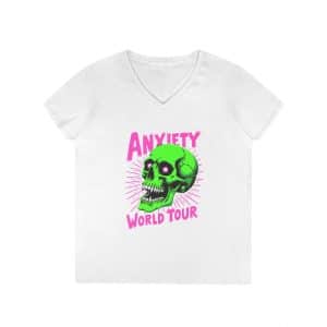 Anxiety World Tour Ladies' V-Neck T-Shirt