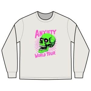 Anxiety World Tour Men's Heavy Faded Long Sleeve Tee