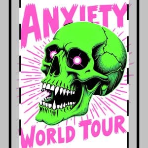 Anxiety World Tour Custom Shape Magnets