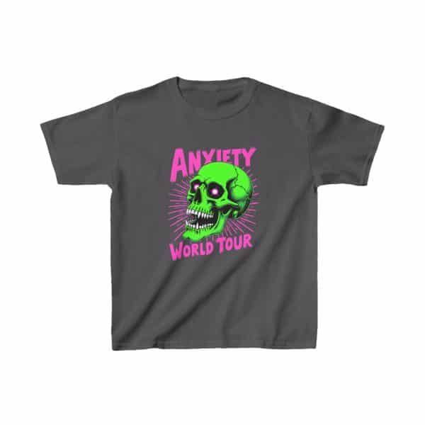 Anxiety World Tour Kids Heavy Cotton™ Tee - Image 9