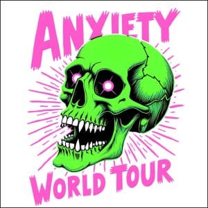 Anxiety World Tour Custom Cut Acrylic Ornament
