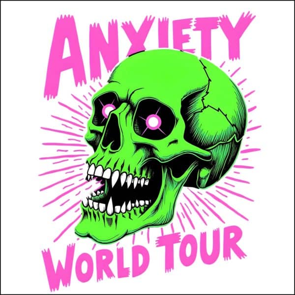 Anxiety World Tour Custom Cut Acrylic Ornament