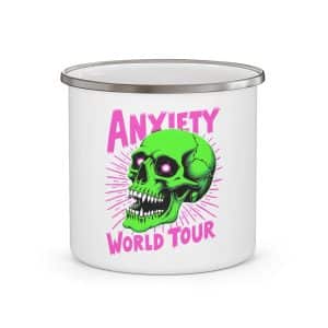 Anxiety World Tour Enamel Camping Mug