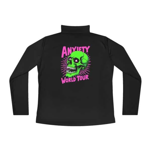 Anxiety World Tour Ladies Quarter-Zip Pullover - Image 8