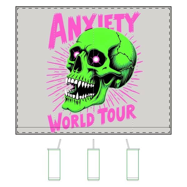Anxiety World Tour Maker Sip Tumbler,  20oz - Image 2