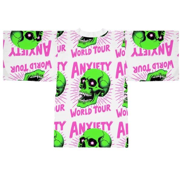 Anxiety World Tour Long Sleeve Kimono Robe (AOP) - Image 2