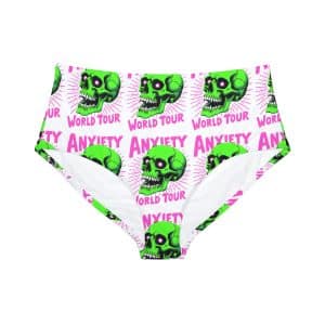 Anxiety World Tour High-Waist Hipster Bikini Bottom (AOP)