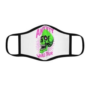 Anxiety World Tour Fitted Polyester Face Mask