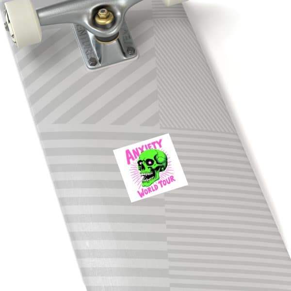 Anxiety World Tour Laminate Stickers, Square - Image 12