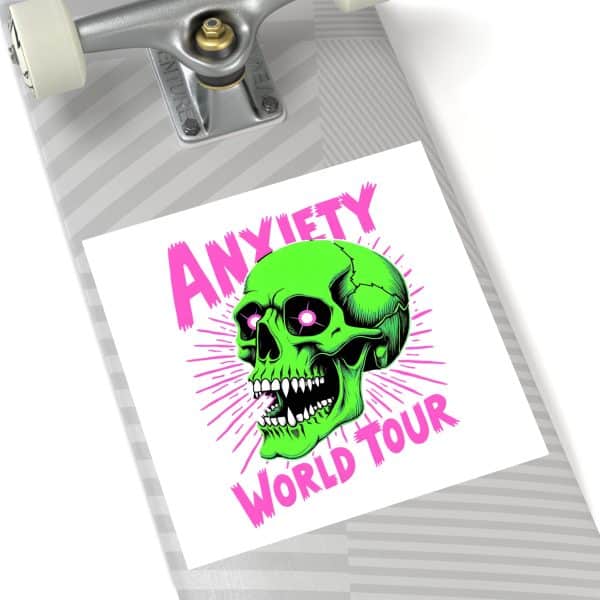 Anxiety World Tour Laminate Stickers, Square - Image 60